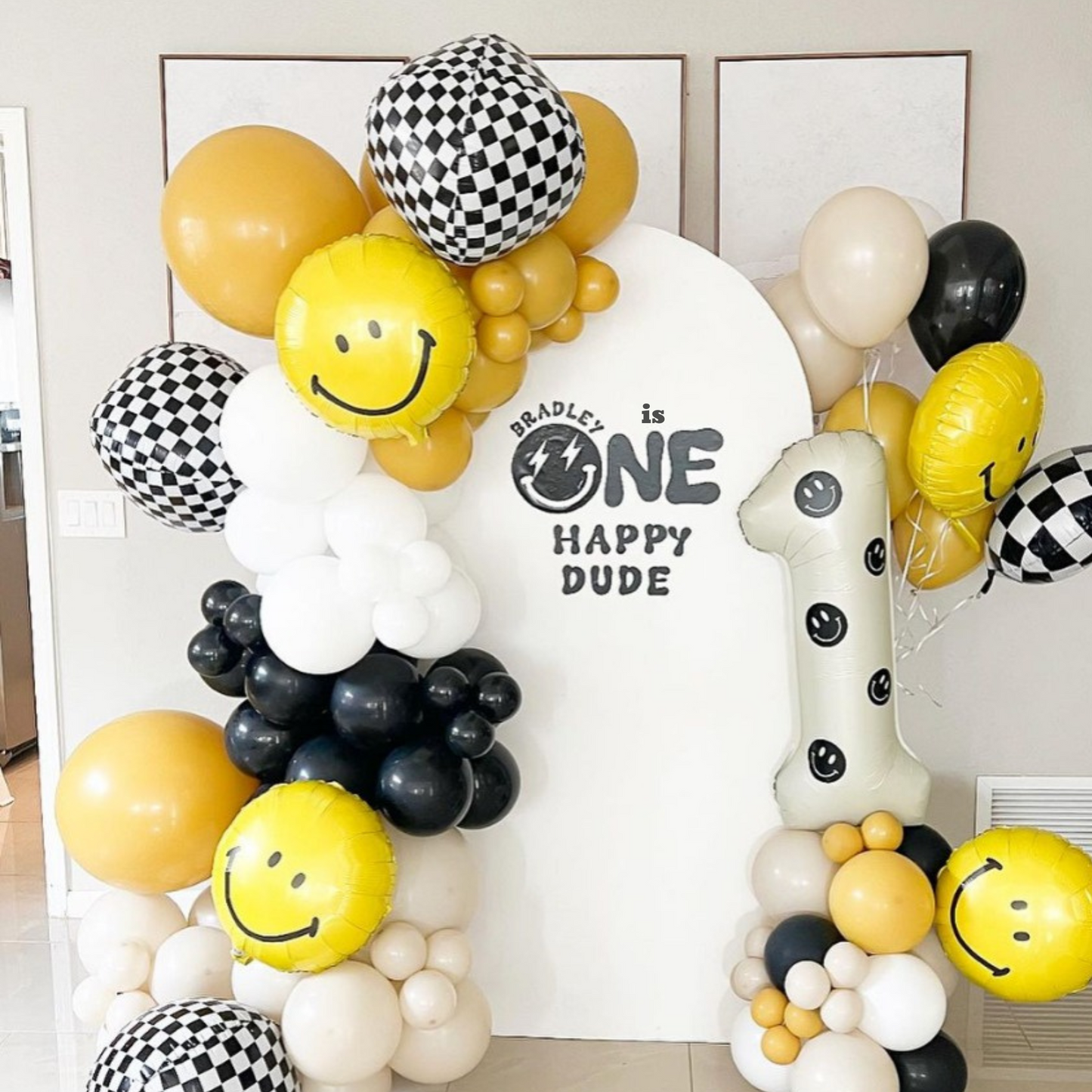 One Happy Dude Backdrop Vinyl Phrase