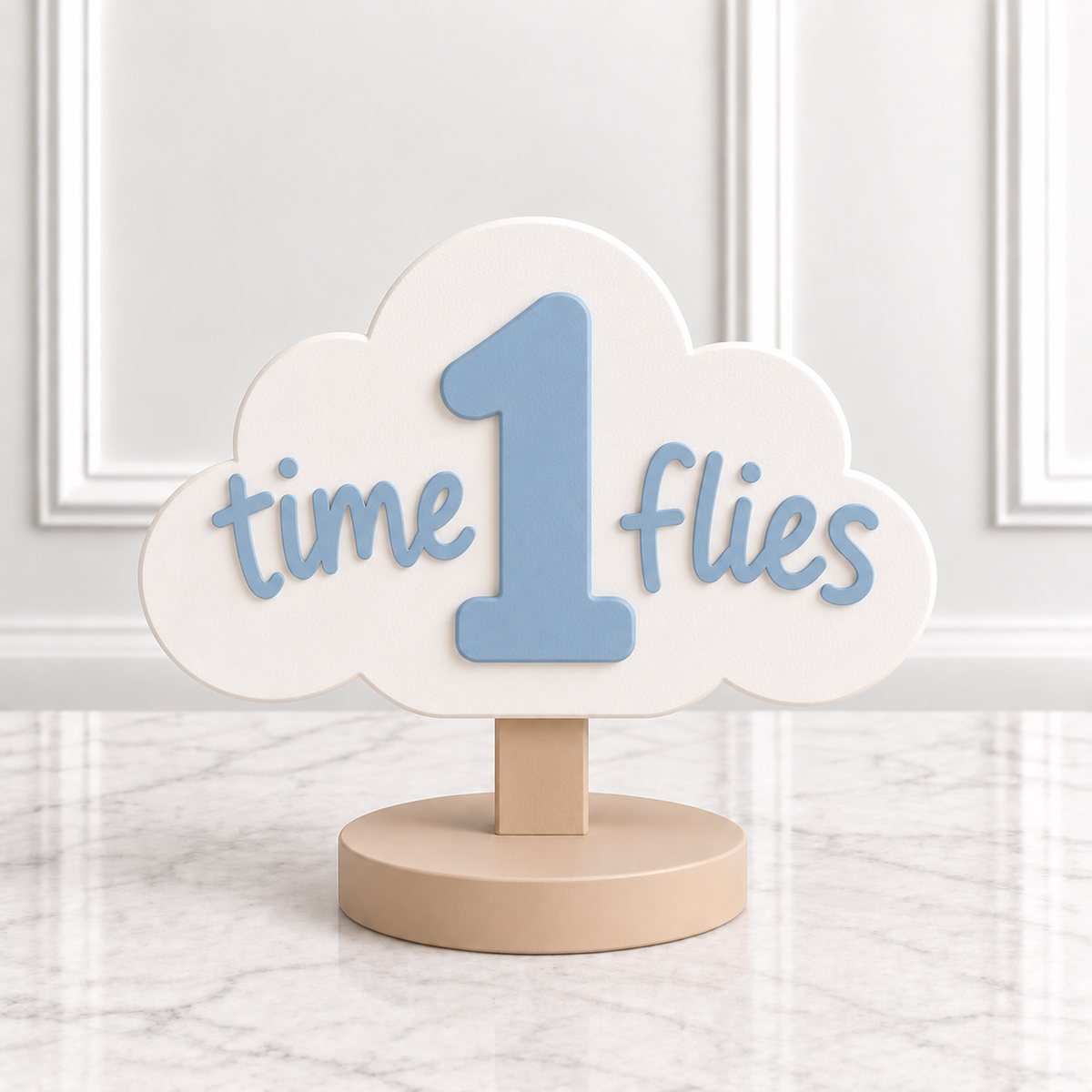 Time Flies 3D Printed Centerpiece - Air Plane Birthday Table Decor - Table Signs - Birthday Decorations - Time Flys Birthday
