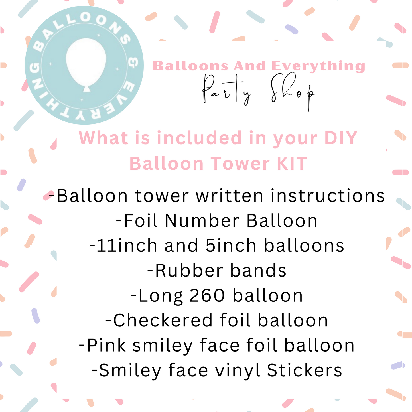 One Happy Girl DIY Balloon Tower