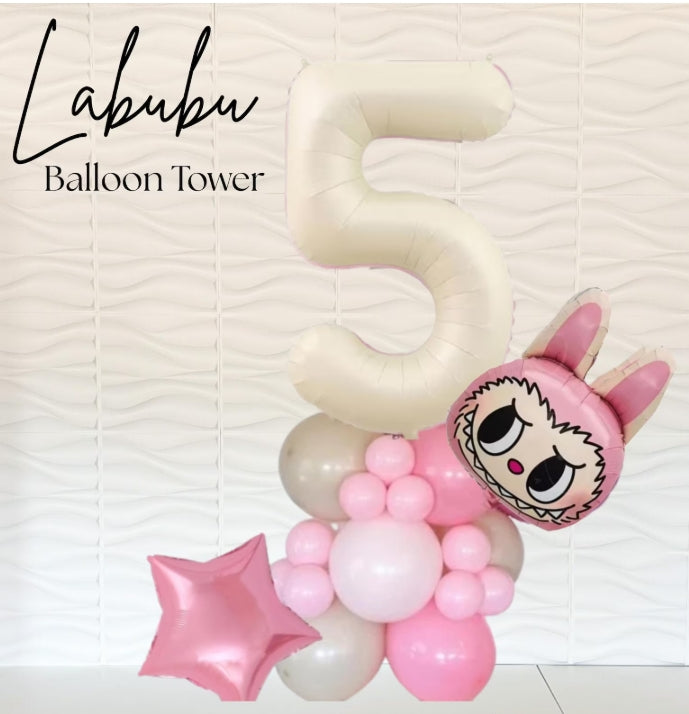 Labubu Balloon Tower - Labubu Balloons - Labubu Birthday Decor - Labubu Birthday Balloons - Labubu Party Decorations - Balloons - Labubu