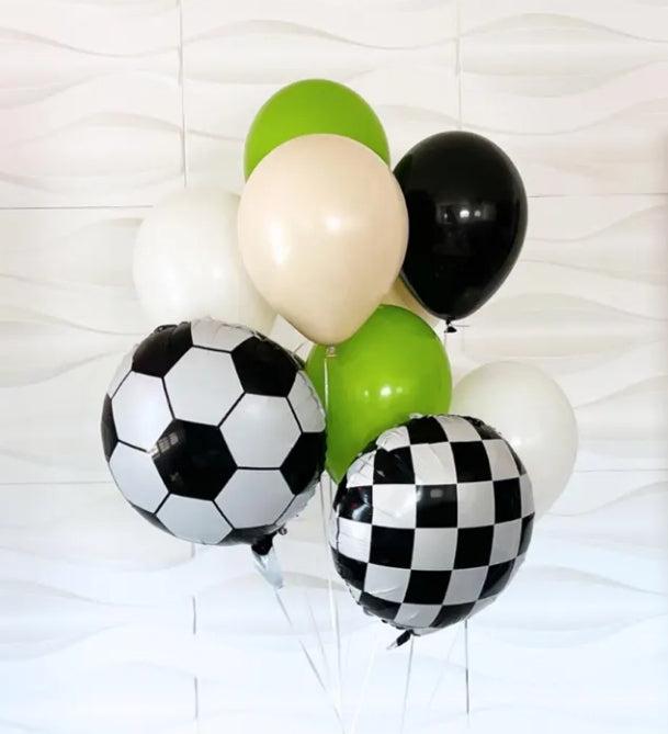 10 Pack Of Balloons Soccer Themed