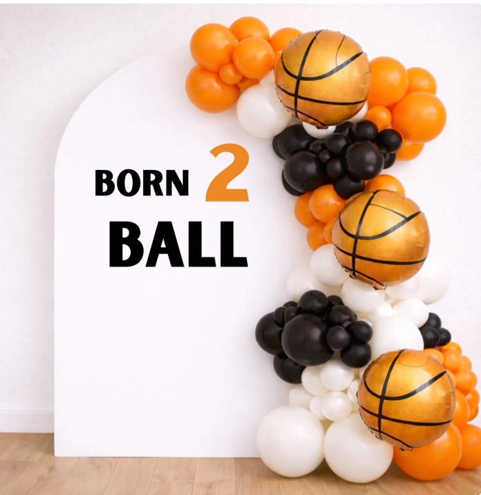 Basketball Balloon Garland - Birthday MVP- Birthday Hoops - Birthday Baller Birthday - Sports Birthday - Sports Party Decorations - Balloons
