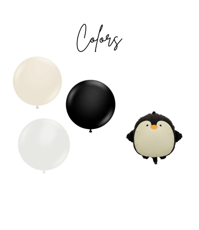 Penguin 10 Pack balloons - Animal Party Balloon - Birthday Party Decor - Boys Birthday Party -Woodland Animals - Kids Birthday Party