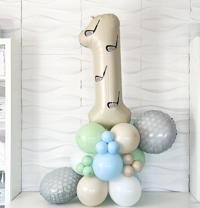 Hole In One Birthday Balloons - Hole In One - Hole In One Birthday - Golf Birthday Balloons - Golf Party - Four Birthday Party - Golf