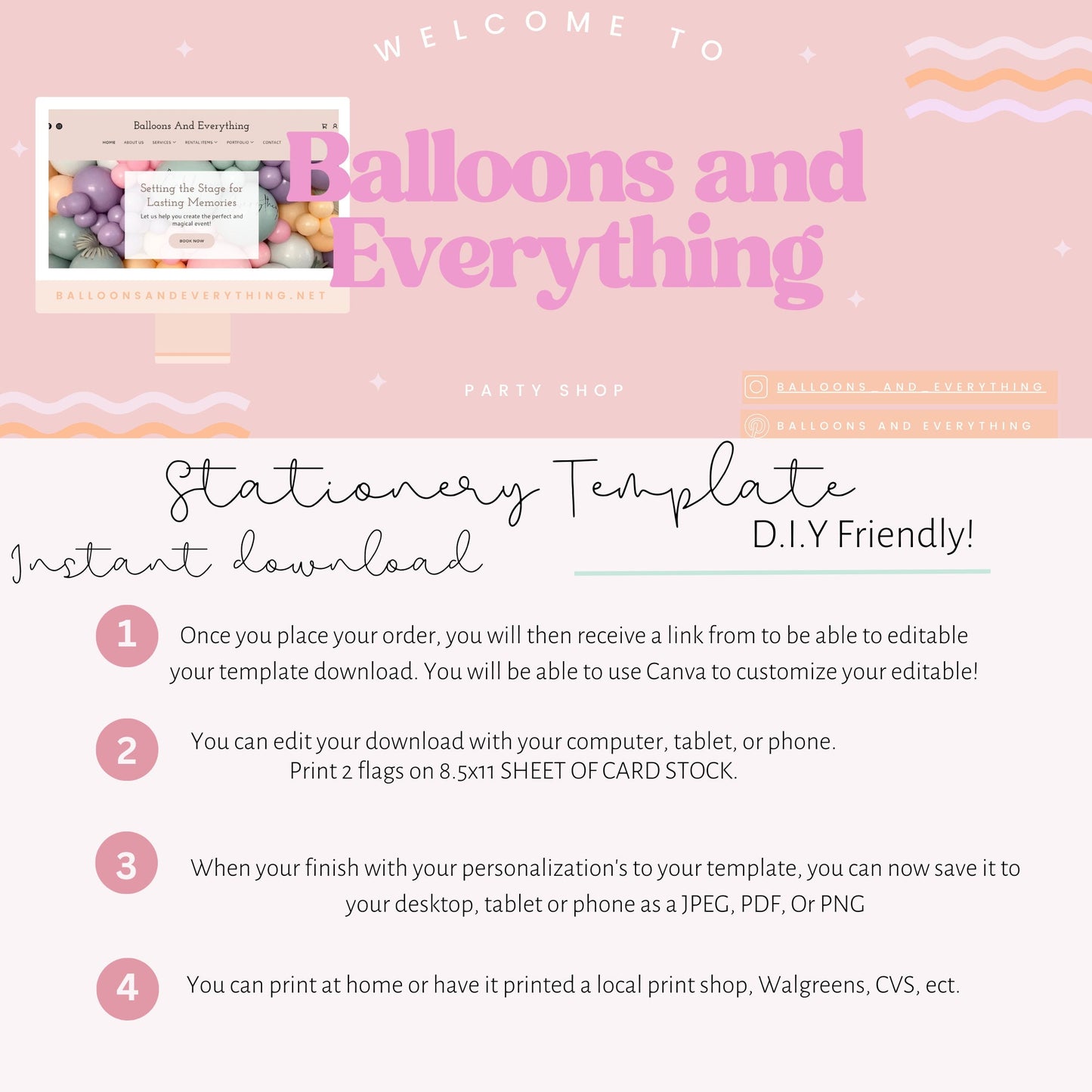 Editable Tags Instant Download, Calligraphy, Custom Tag, Hot Air Balloon gift tags, Up Up and Away.