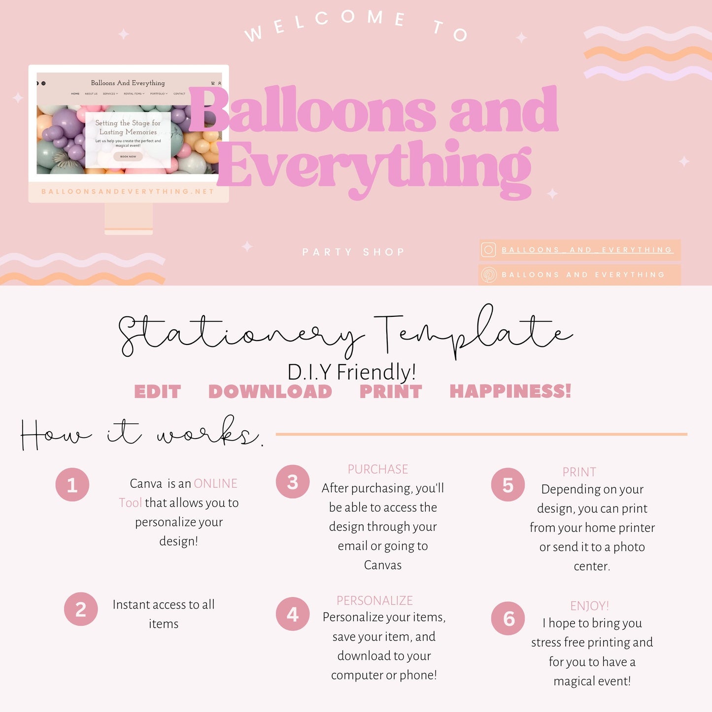 Editable Tags Instant Download, Calligraphy, Custom Tag, Hot Air Balloon gift tags, Up Up and Away.