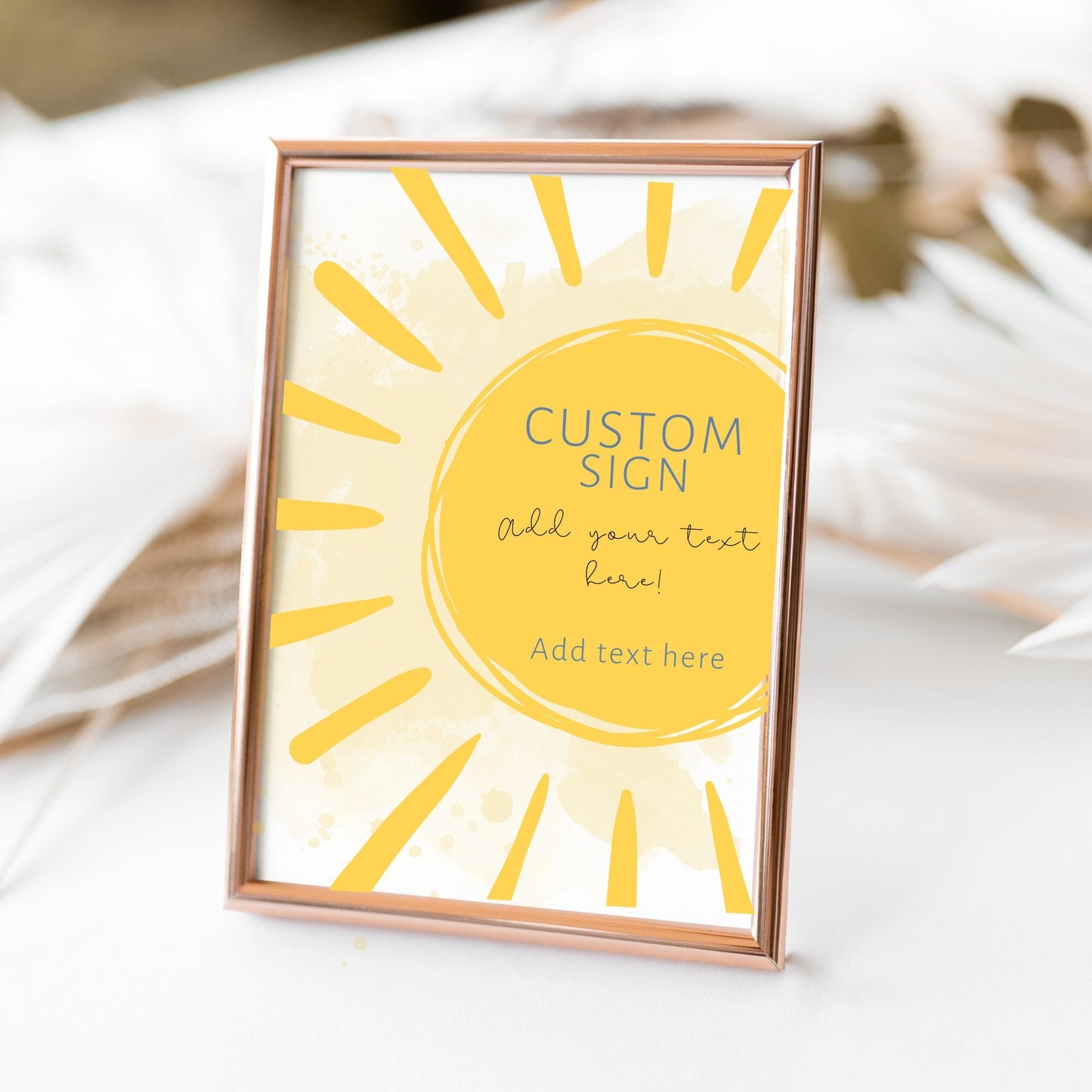 Sun Baby Shower Decor, Here Comes the Son Custom Sign, Sun Custom Sign, Here comes the Sun Baby Shower Decoration
