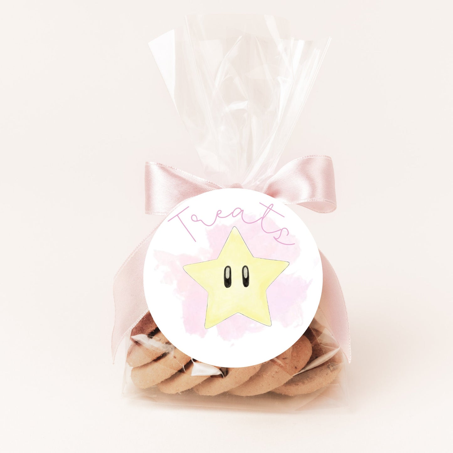 Princess Peach Treat Label l Princess Peach Birthday l Princess Peach Theme Party l Princess Peach Digital Downloads l Super Mario Theme