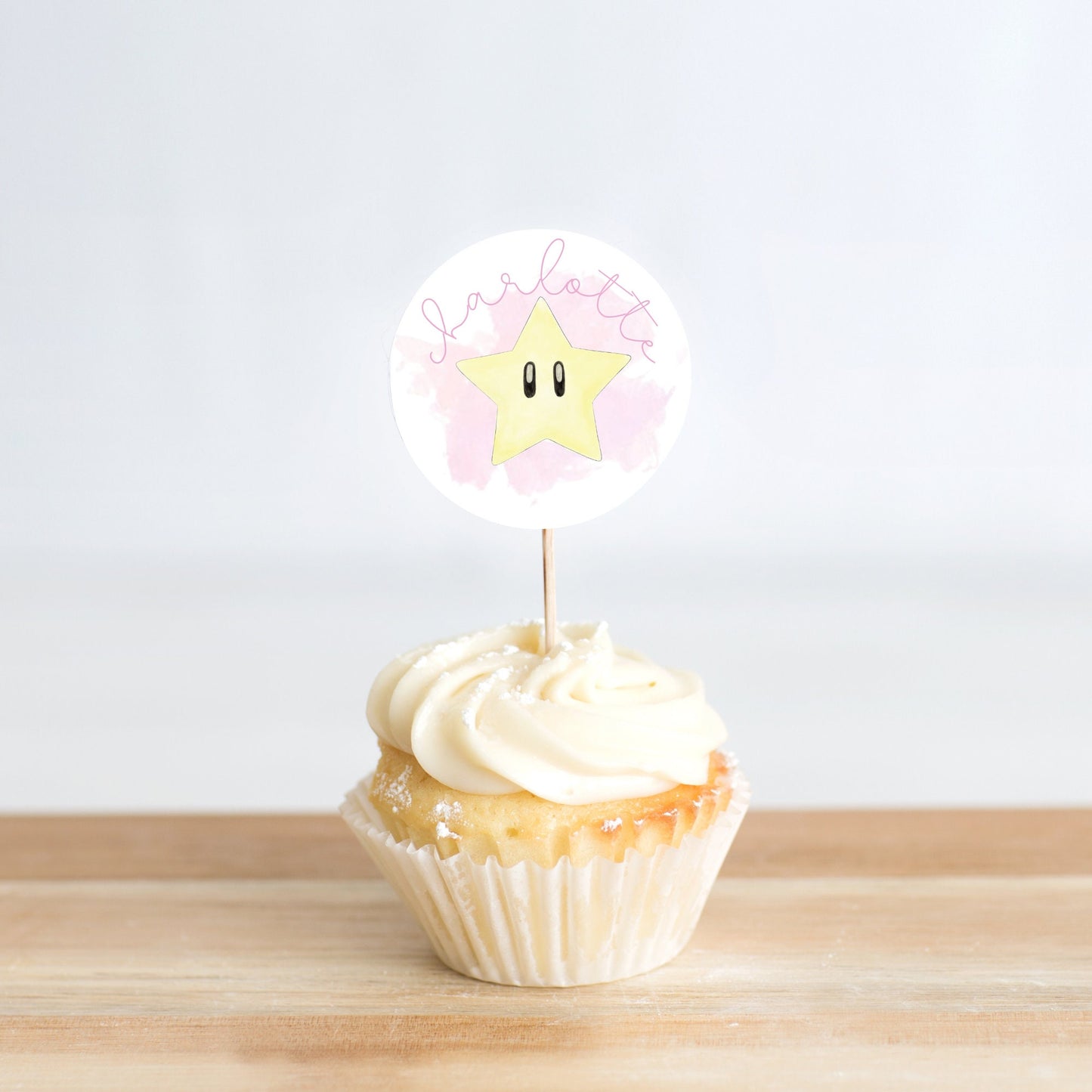 Princess Peach cupcake toppers Download l Princess Peach l Super Mario princess peach birthday party, Birthday party l Birthday
