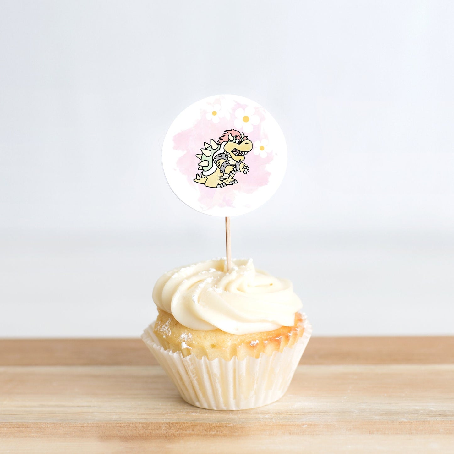 Princess Peach cupcake toppers Download l Princess Peach l Super Mario princess peach birthday party, Birthday party l Birthday