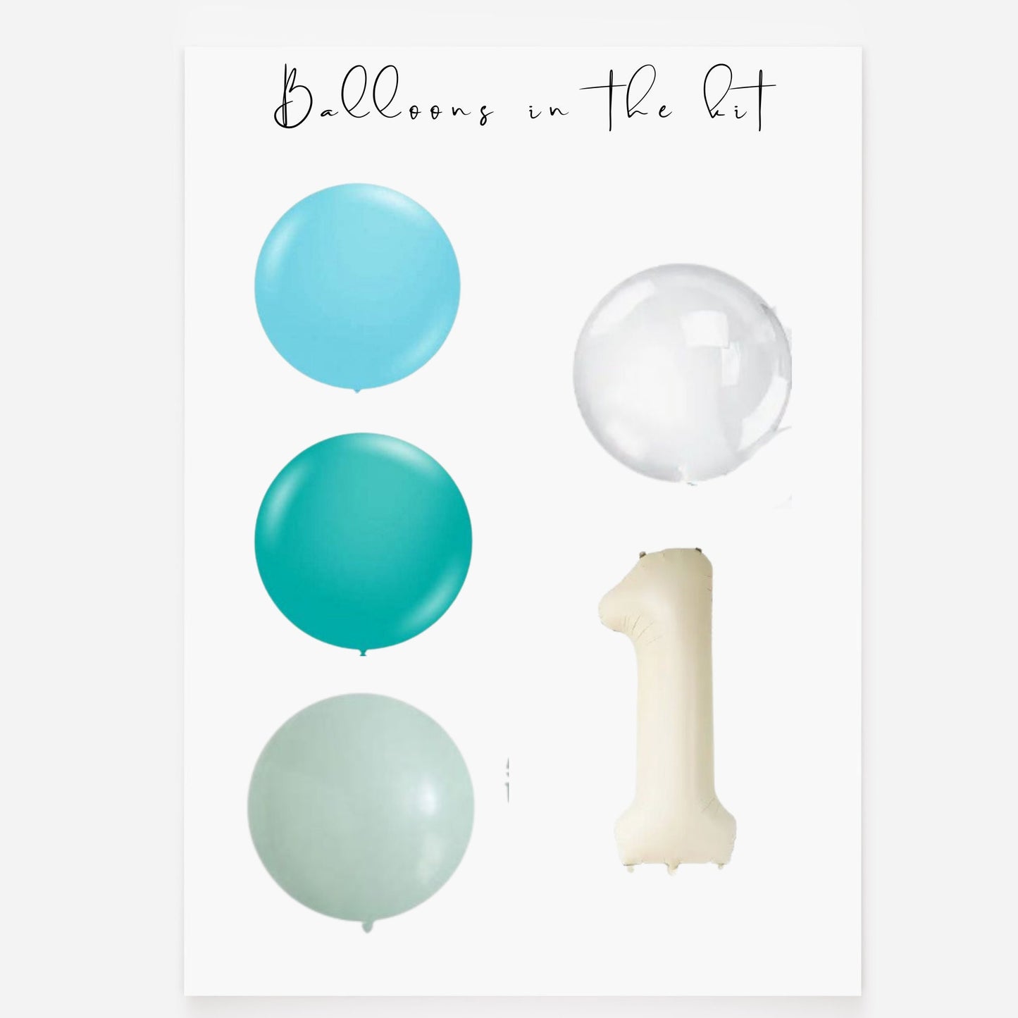 The Big One Balloons - Balloon Arch Kit l Boy First Birthday - Baby On Board - Surf Baby Shower - Retro Surf Theme - Big ONE- The Big One