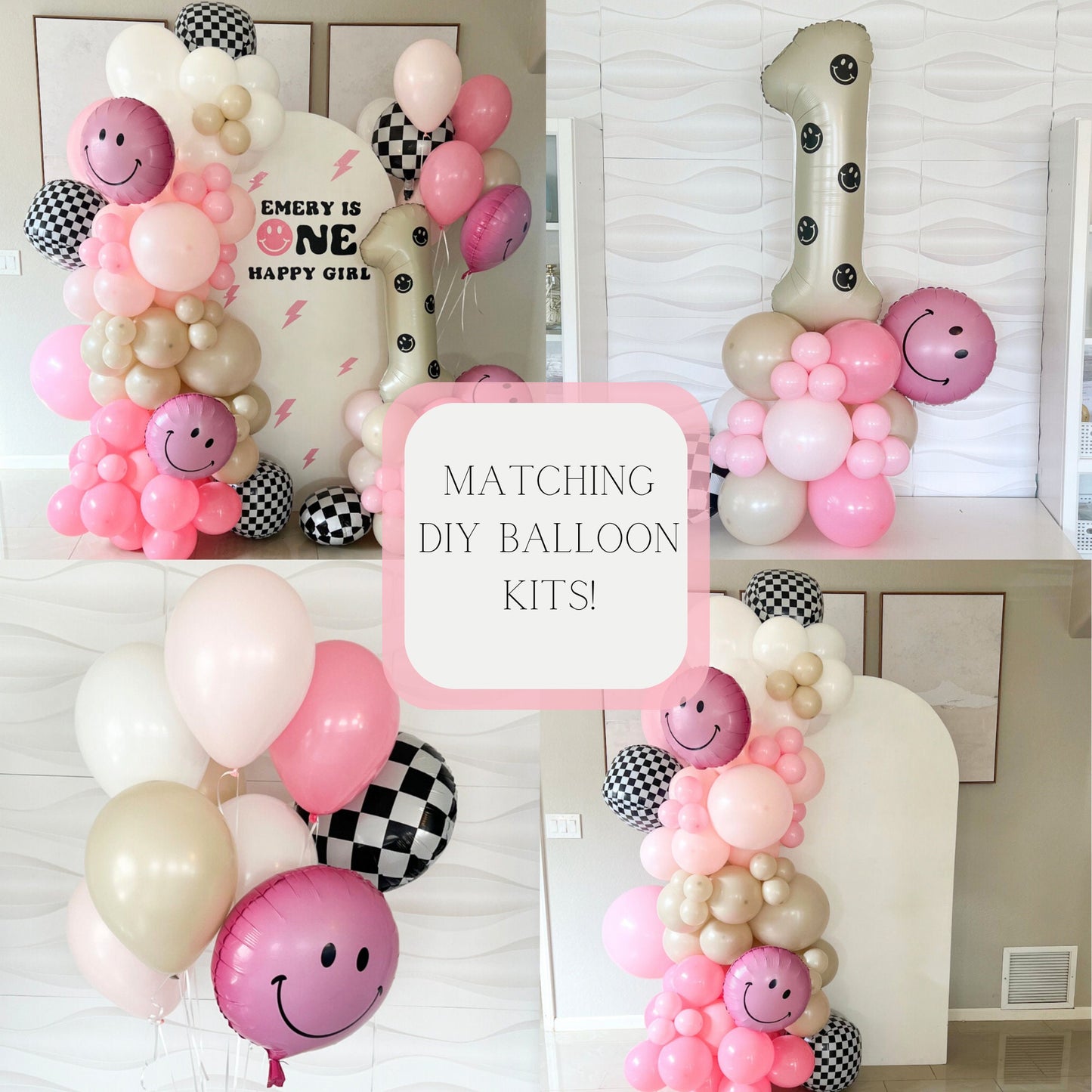 One Happy Girl Birthday Decor - One Happy Girl Birthday Theme - One Happy Girl - One Happy Girl Download Sticker Label -