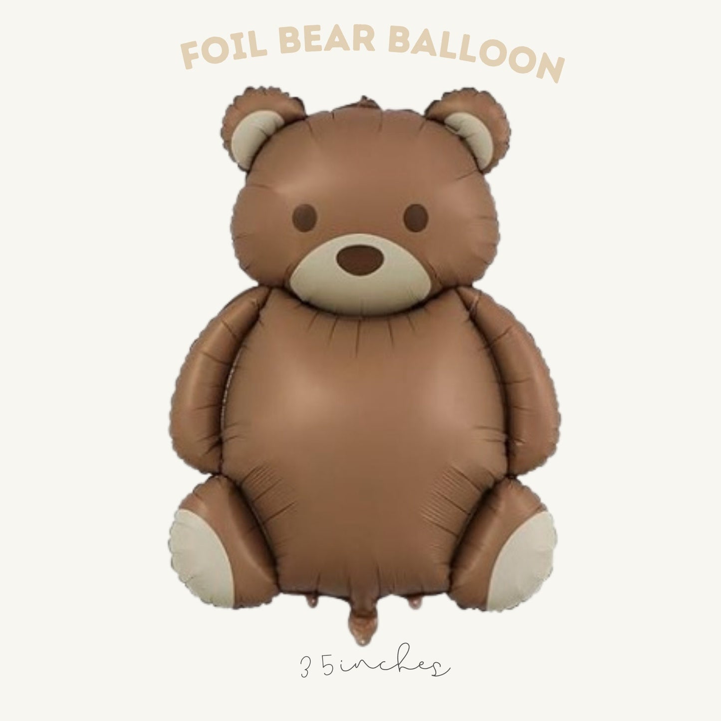 Teddy Bear Helium Balloon - Teddy Bear Party - Bear Theme Party - Teddy Bear Party Decor - Camping Birthday Party - Beary First