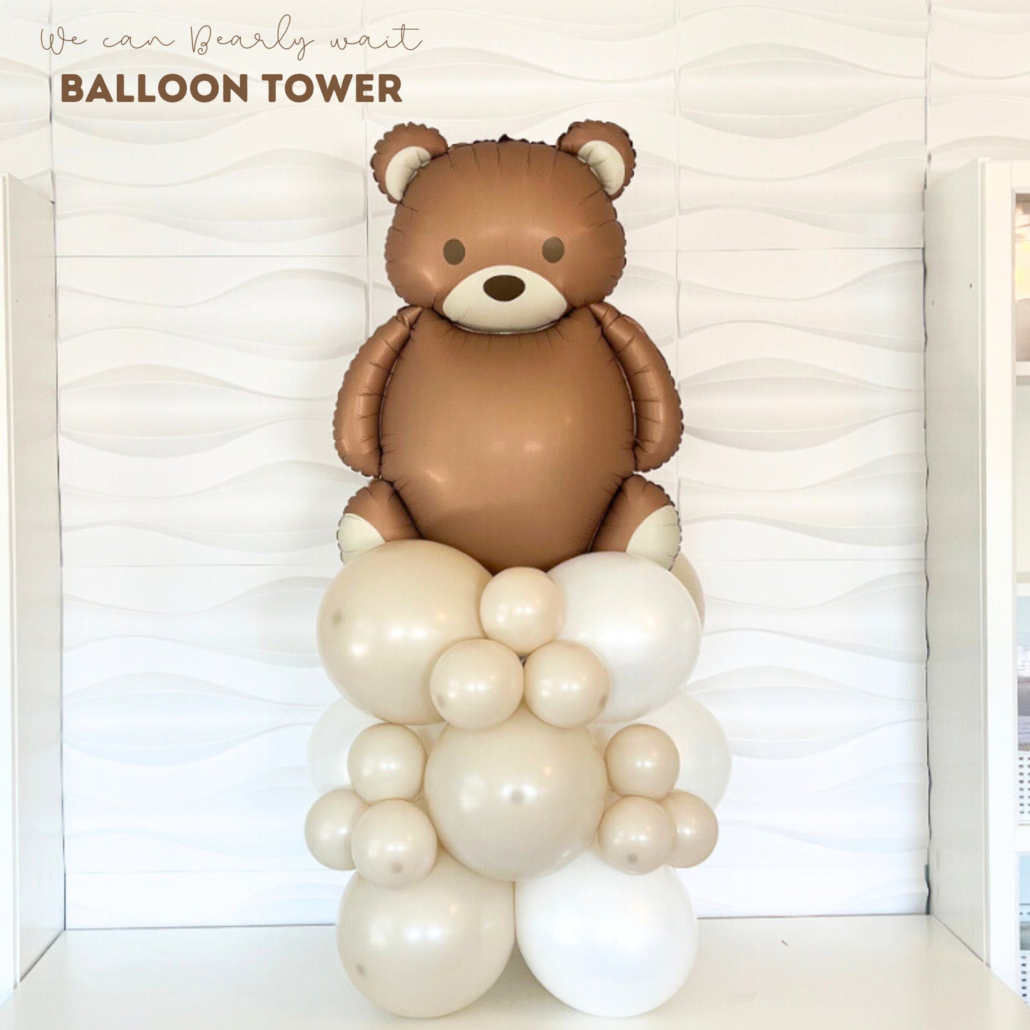 We Can Bearly Wait Balloons - We Can Bearly Wait Decor - We Can Bearly Wait Theme Baby Shower - Baby Shower Decor - Baby Shower Balloons -