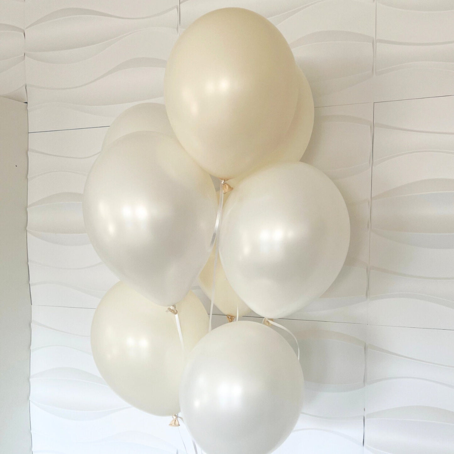 Bridal Shower Balloons - Pearl Balloons - Lace Balloons - Baby Shower Balloons - 9 Pack of Balloons - Pearls For The Girls