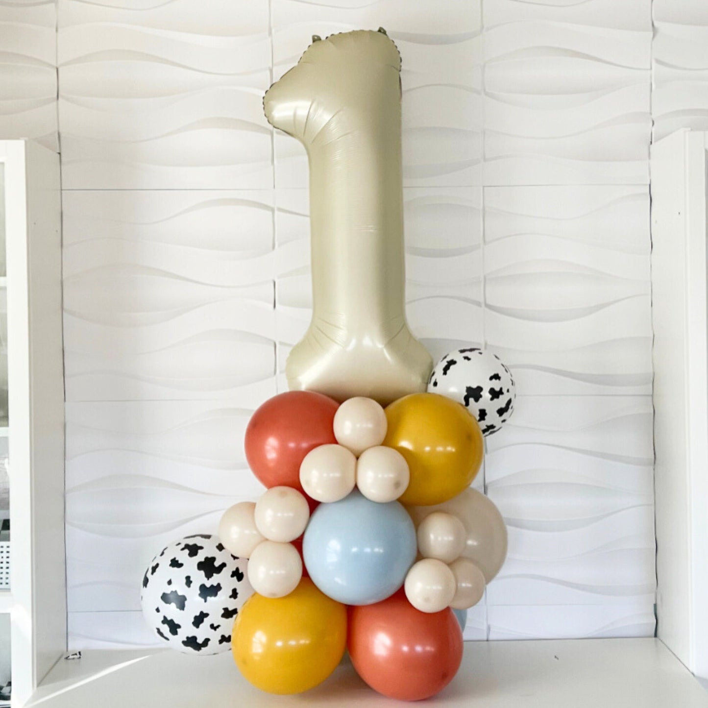First Rodeo Balloons - Toy Story Themed Birthday - Birthday Balloon Tower - Woody Birthday Party - Cow Boy Birthday - Western