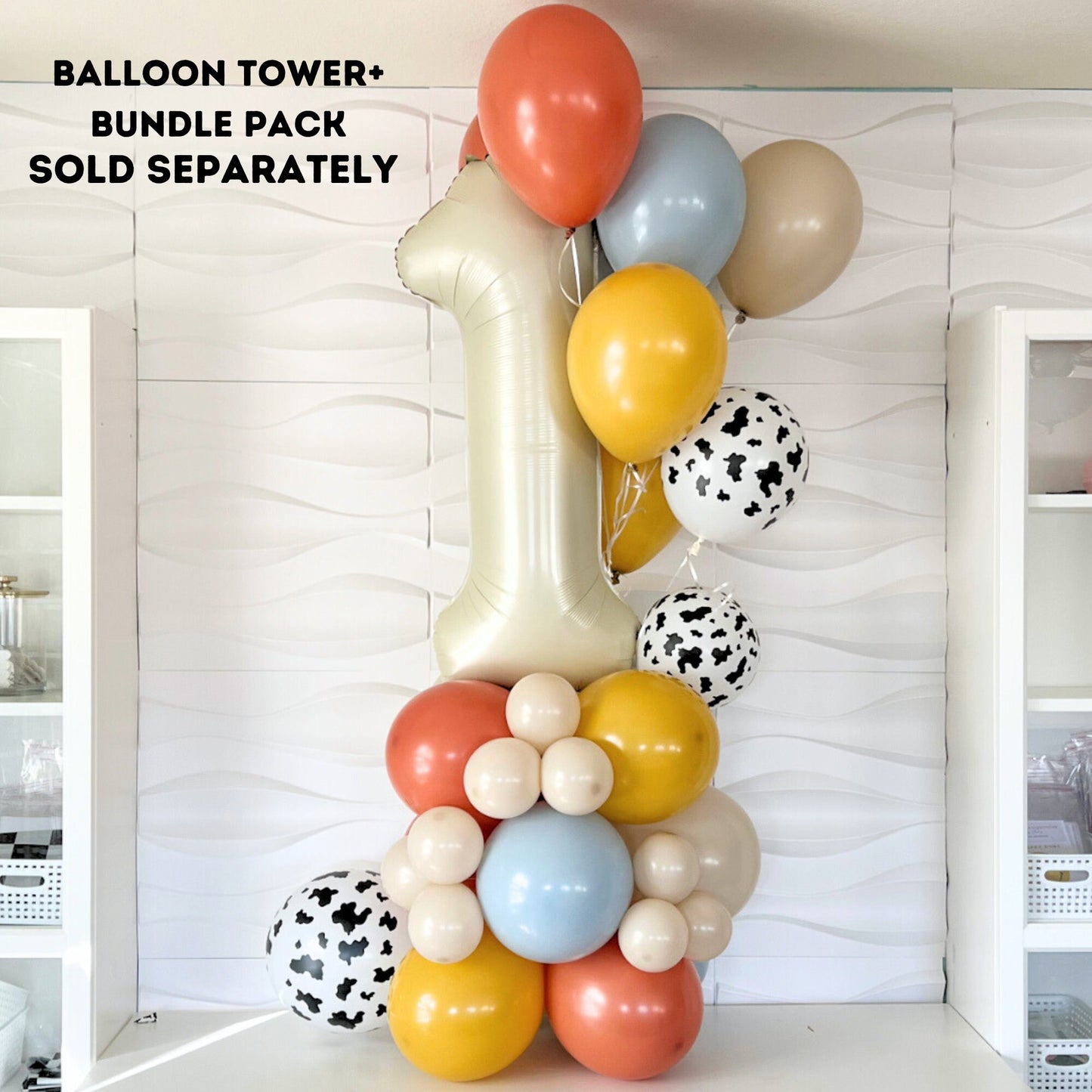 First Rodeo Balloons - Toy Story Themed Birthday - Birthday Balloon Tower - Woody Birthday Party - Cow Boy Birthday - Western