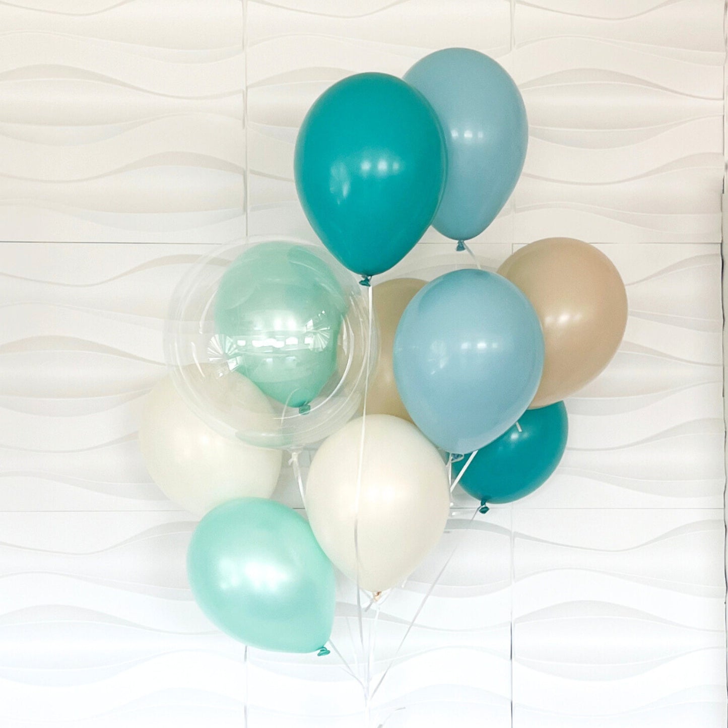 The Big One Balloon - Ocean Blues Balloons - Surfs Up Birthday - The Big One Birthday - 13 Balloon Pack - Surfer Party - Beach Party