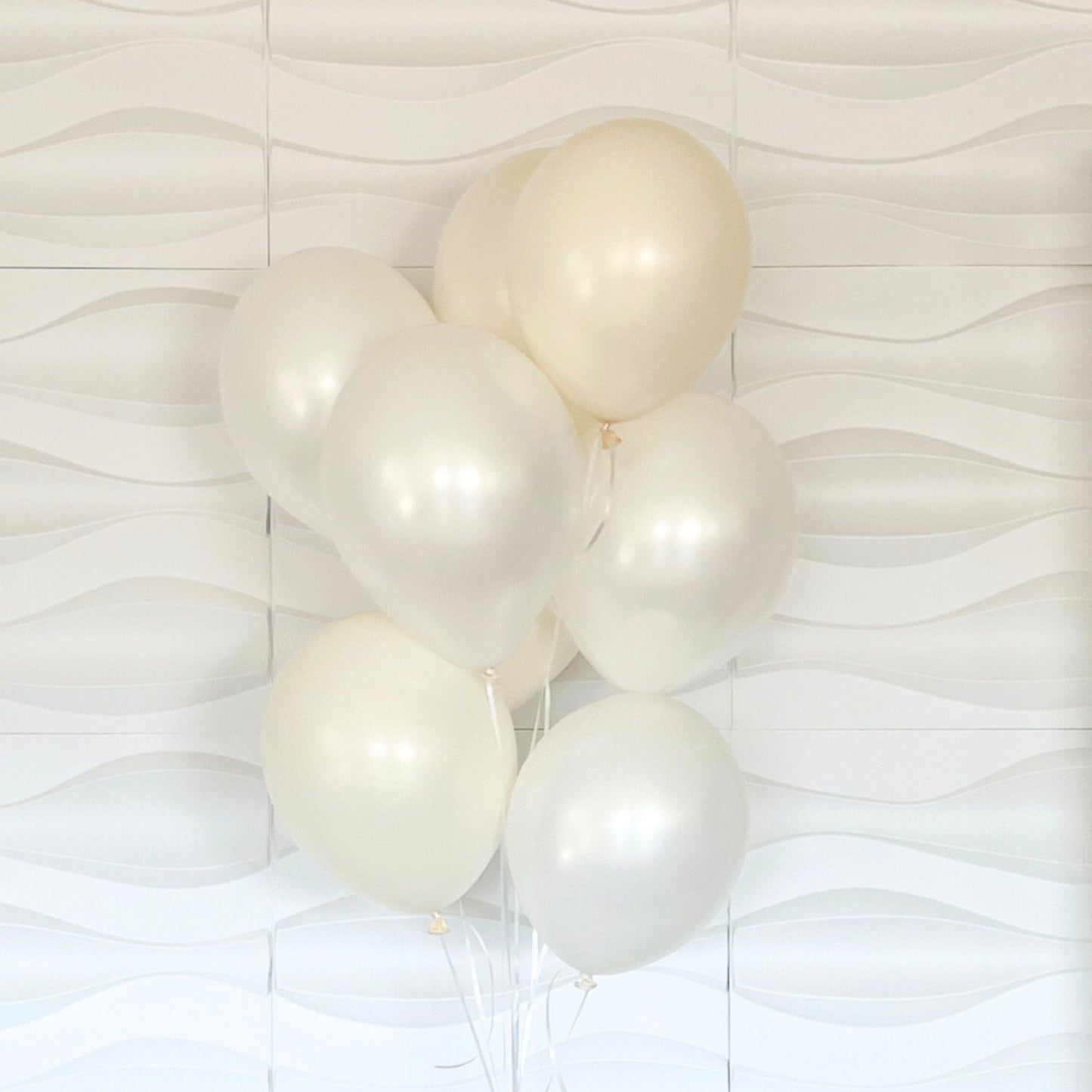 Bridal Shower Balloons - Pearl Balloons - Lace Balloons - Baby Shower Balloons - 9 Pack of Balloons - Pearls For The Girls
