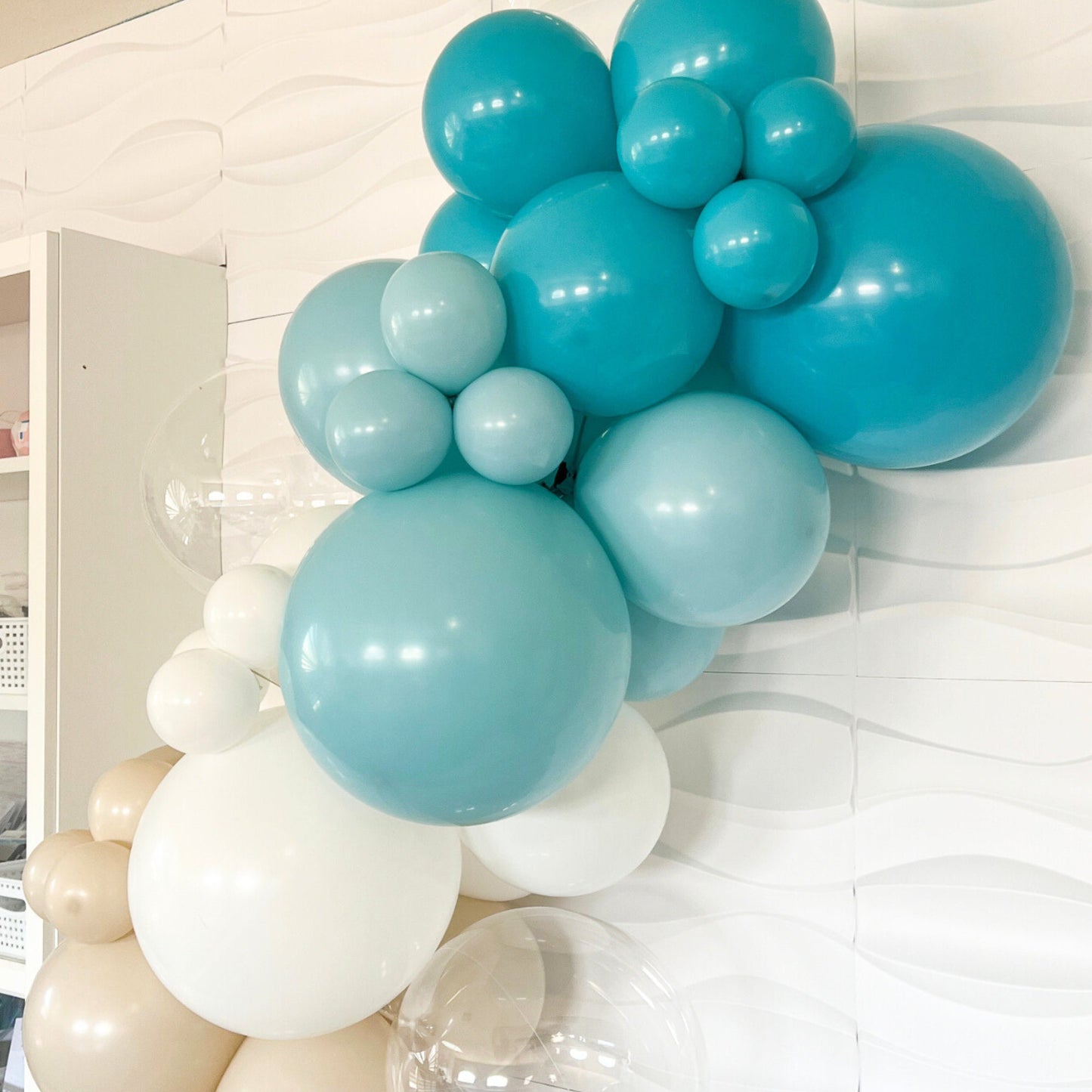 The Big One - The Big One Birthday Balloons - The Big One DIY Balloon Garland - Surf Birthday - Ocean Vibes Balloons -The Big One Theme