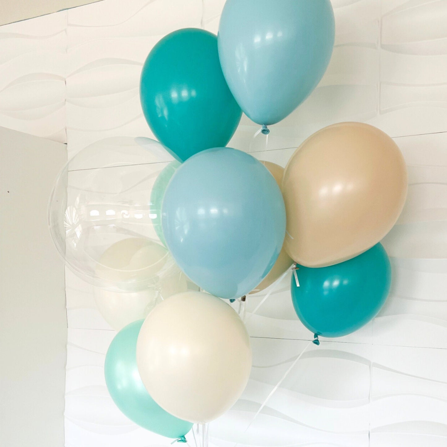 The Big One Balloon - Ocean Blues Balloons - Surfs Up Birthday - The Big One Birthday - 13 Balloon Pack - Surfer Party - Beach Party