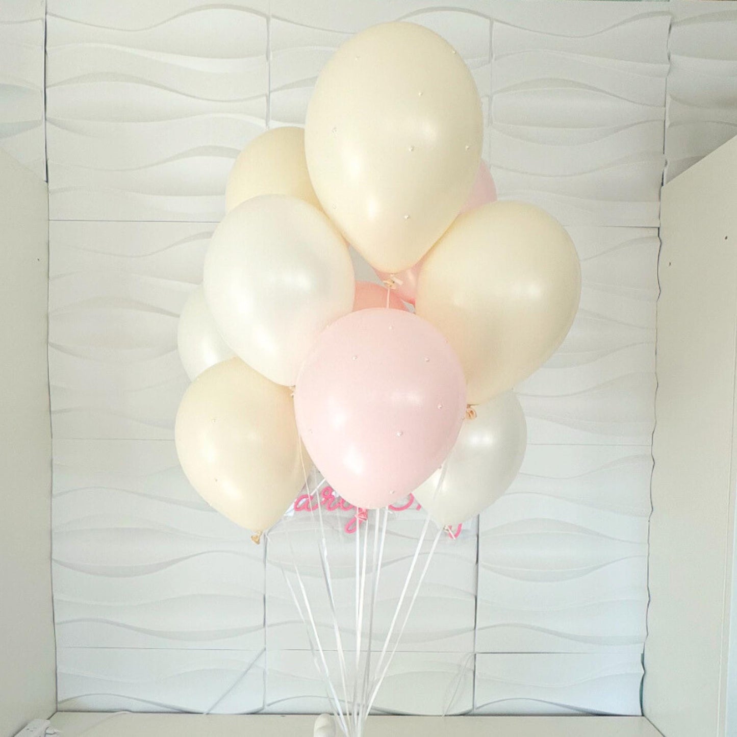 Pearl 10 Pack Of Balloons - Pearl Balloons - Pearls and Prosecco -Petals and Pearls - Pearl Bridal Shower - Diamond Balloons - Pearl Theme