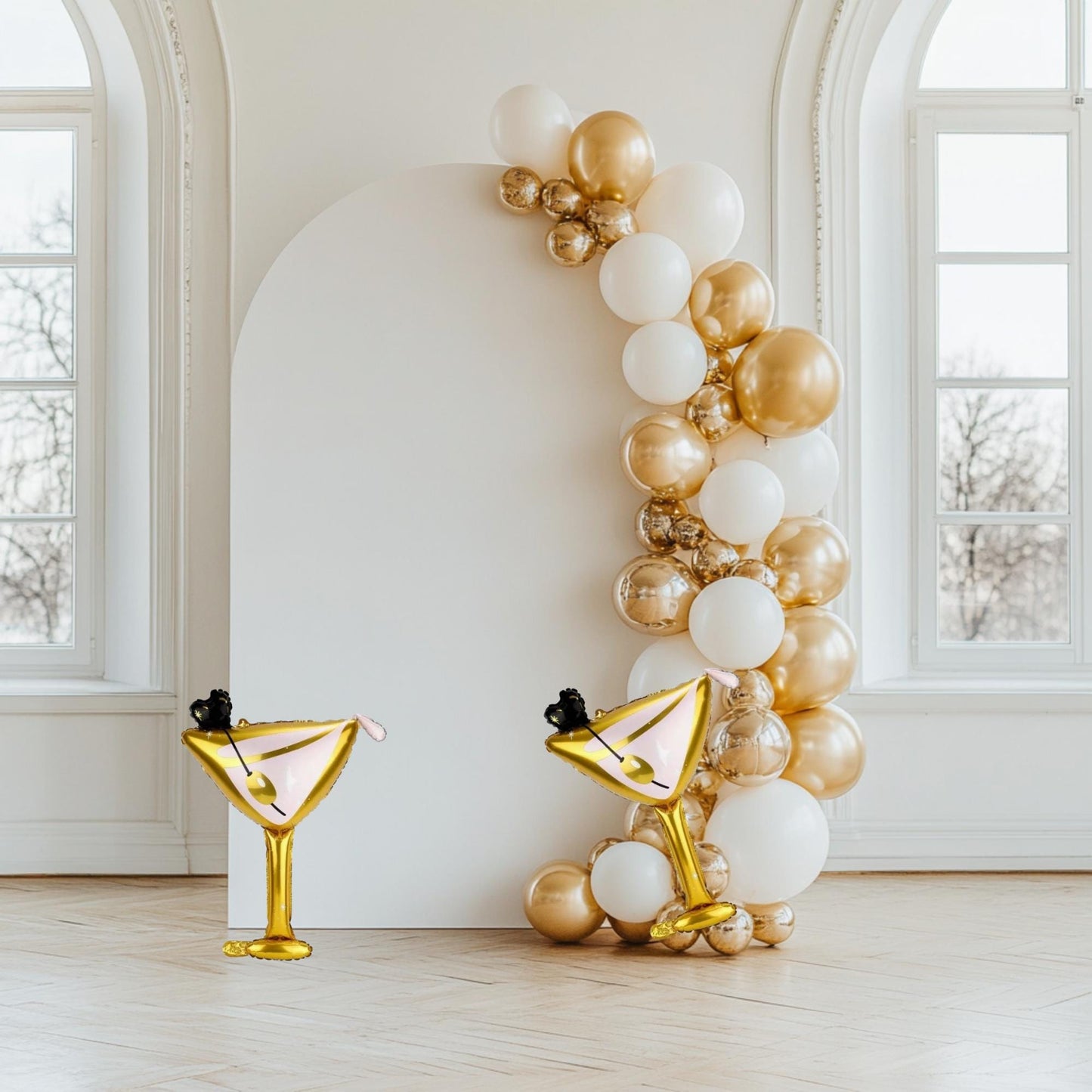 Martini Mylar Balloon Two Pack - Martini Balloon - Martini Party - Martini Birthday Party Decor - A Tiny Bit Older -A Tiny Bit Older Balloon