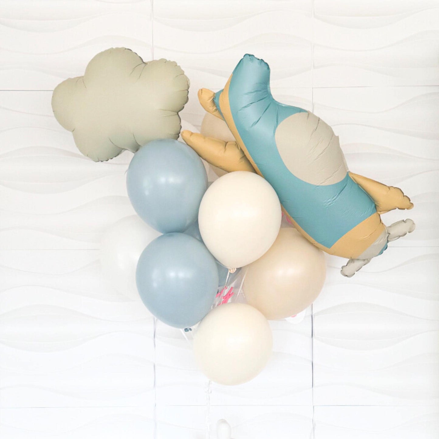 Time Flys Plane 10 Pack Of Balloons - Plane Balloons - Plane Birthday - Times Flys Birthday Decor - Plane Balloons - Times Flys Balloons