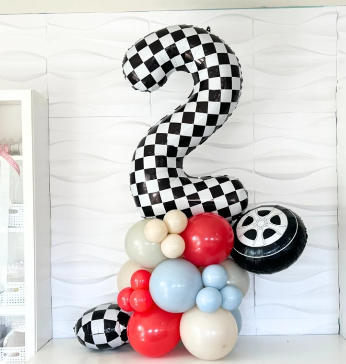 TWO Fast Balloon Tower l TWO Fast Balloons l Race Car Balloons l Race Car Balloon Bundle l Two Fast Birthday l Race Car Party Decorations