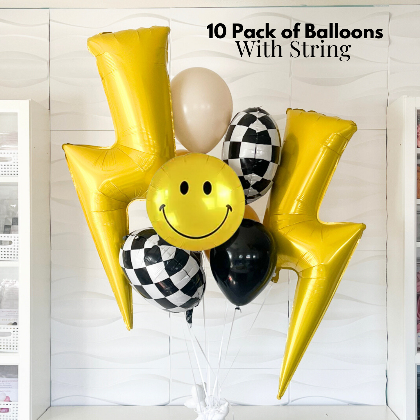 10 Pack Of Balloons - One Happy Dude Balloons - One Cool Dude Balloons - One Happy Dude Birthday - One Cool Dude Birthday - Balloons Pack