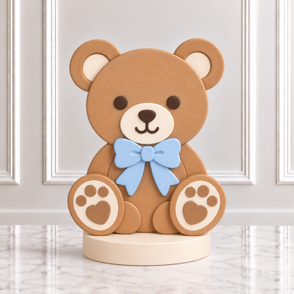 3D Printed Teddy Bear Centerpiece - We Can Bearly Wait Baby Shower Decor - Teddy Bear Birthday - We Can Bearly Wait - Baby Shower Decor