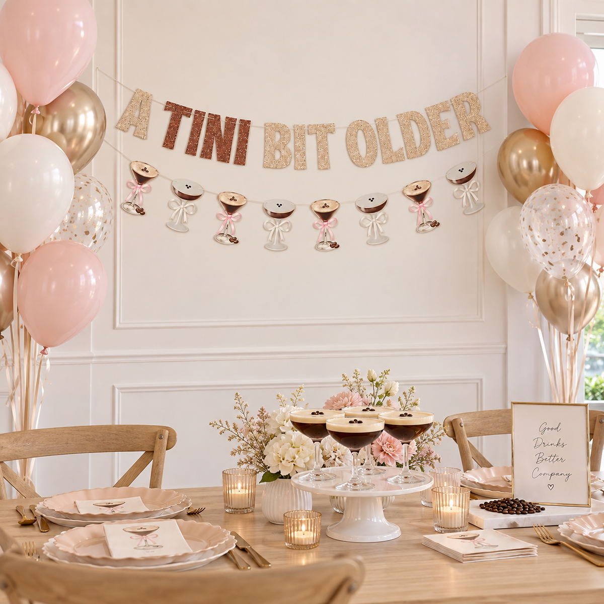 A Tiny Bit Older Martini Banner - Martini Party - A Tiny Bit Older Banner - A Tiny Bit Older - Martini Banner - Martini - Martini Birthday
