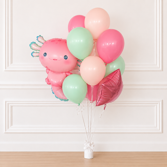 Axolotl Balloon - Axolotl Birthday - Axolotl Balloon 12 pack - Balloon tower - Balloons - Birthday Balloons - Balloons - Under The Sea