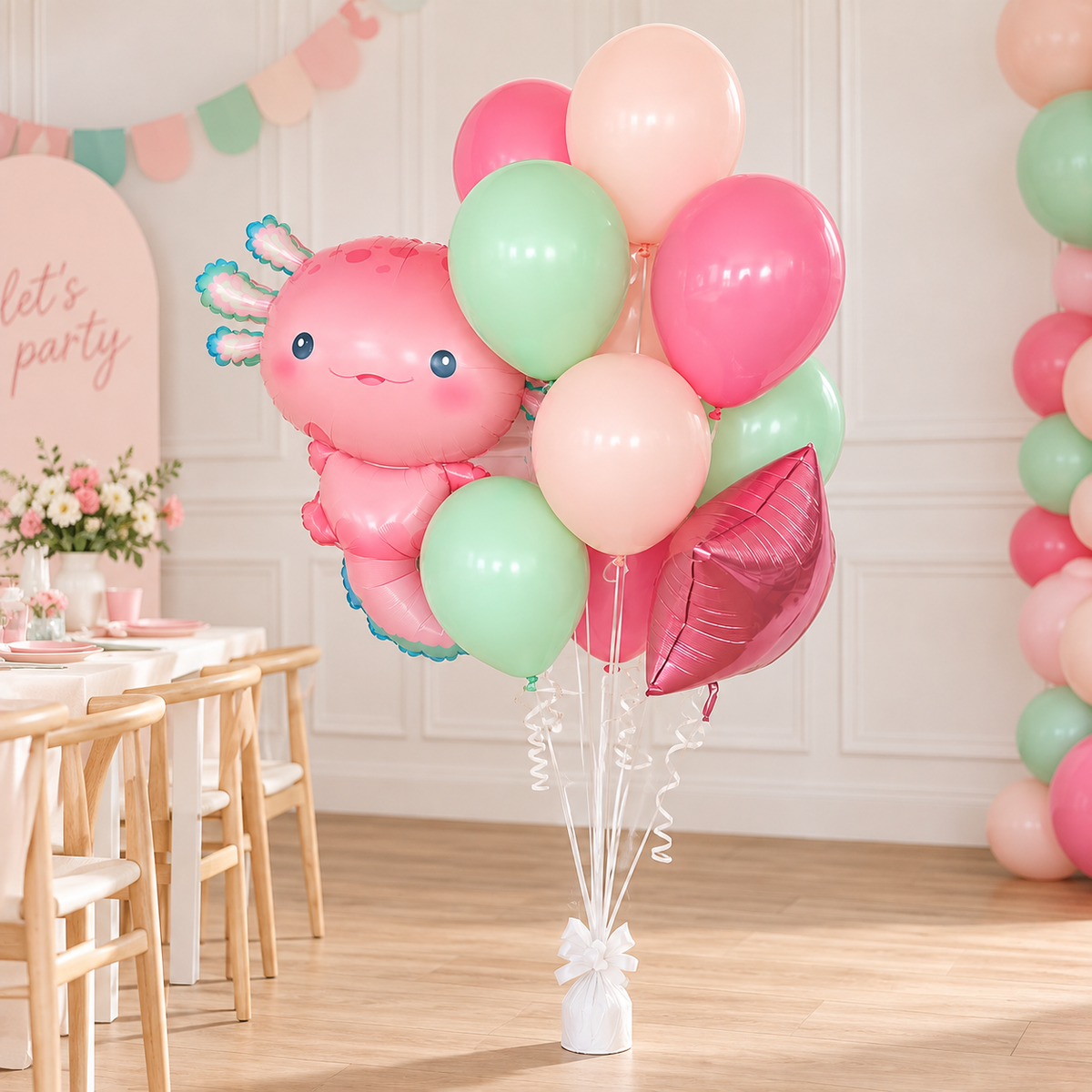 Axolotl Balloon - Axolotl Birthday - Axolotl Balloon 12 pack - Balloon tower - Balloons - Birthday Balloons - Balloons - Under The Sea