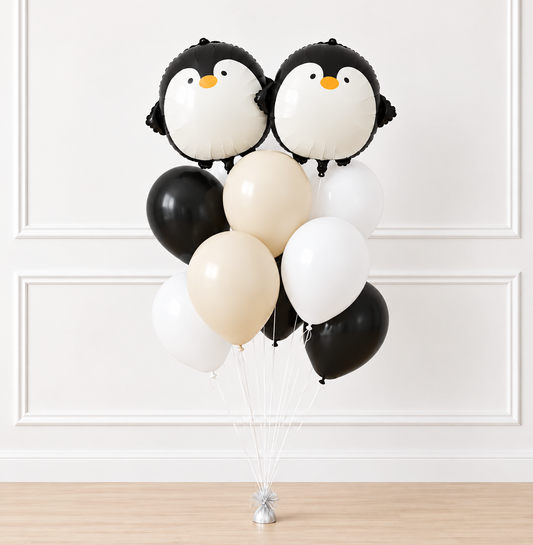 Penguin 10 Pack balloons - Animal Party Balloon - Birthday Party Decor - Boys Birthday Party -Woodland Animals - Kids Birthday Party