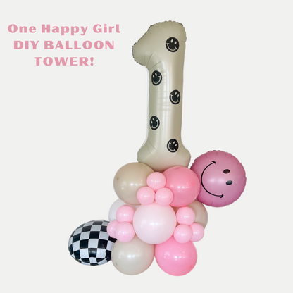 One Happy Girl DIY Balloon Tower