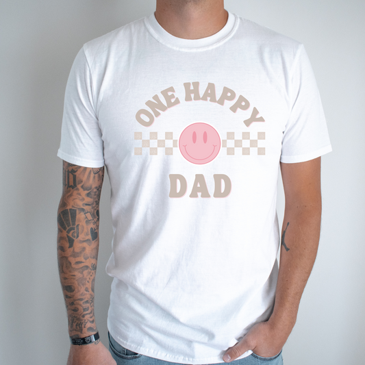 One Happy Dad Birthday Shirt - One Happy Girl - One Happy Babe - One Happy Girl Birthday Themed Shirt - One Happy Girl Party - Family shirt