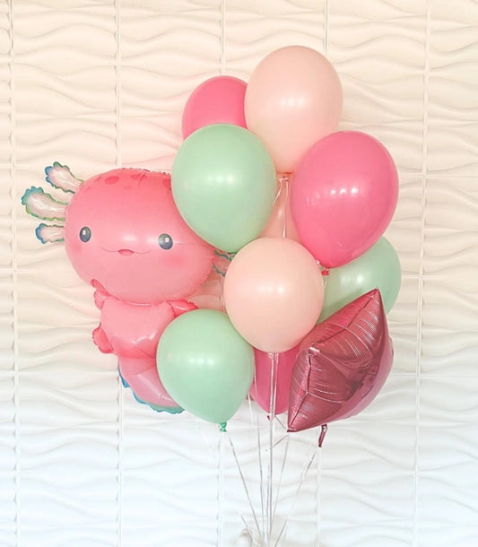 Axolotl Balloon - Axolotl Birthday - Axolotl Balloon 12 pack - Balloon tower - Balloons - Birthday Balloons - Balloons - Under The Sea