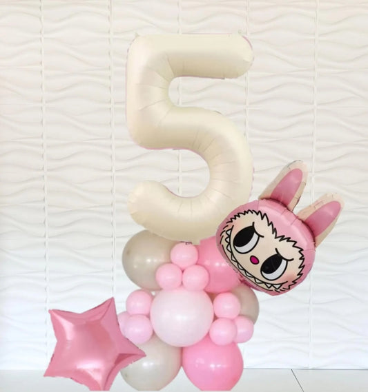 Labubu Balloon Tower - Labubu Balloons - Labubu Birthday Decor - Labubu Birthday Balloons - Labubu Party Decorations - Balloons - Labubu