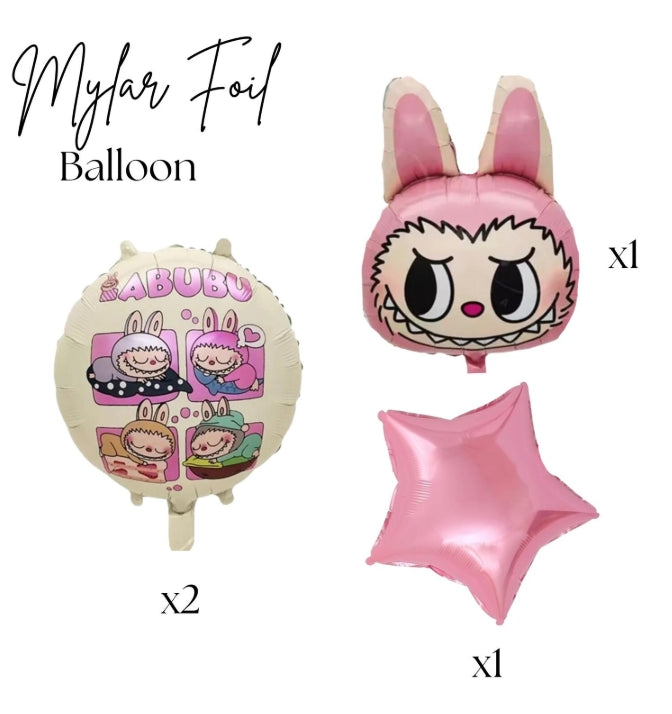Labubu Birthday Balloons - Labubu Balloons - Labubu Balloon Bundle - 10 pack of Balloons - Labubu Birthday - Labubu Birthday Decorations