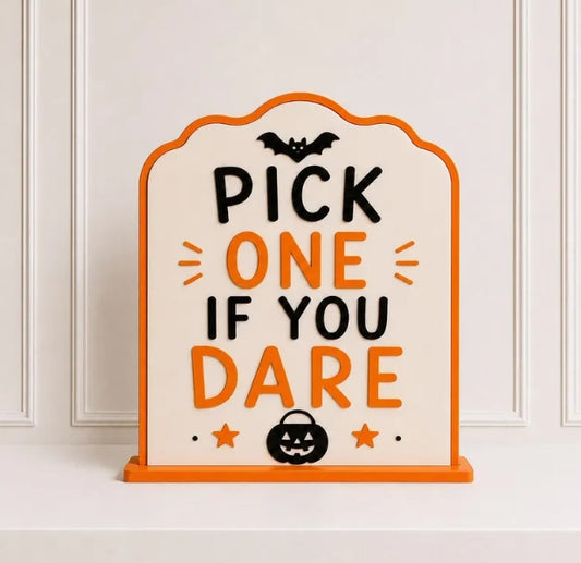 Halloween 3D Printed Sign - Halloween Party Decor-Halloween Party - Halloween Party Sign- Halloween Decorations - Halloween Candy Table Sign