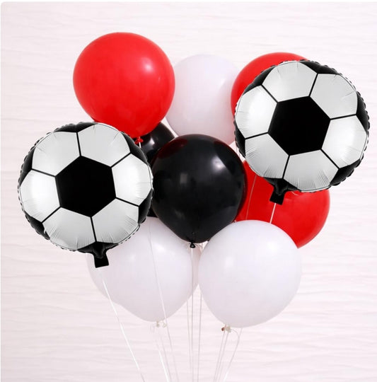 Soccer Birthday Balloons - Soccer Themed Birthday Decorations -Soccer Decorations - World Cup - Soccer Party - Soccer Balloon 10 Pack -