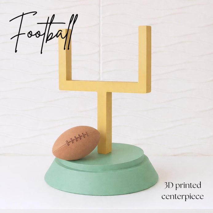First Down Football Centerpiece 3D print - First Down Birthday - Football Decor- Football Birthday Balloons - Party Decor - Football