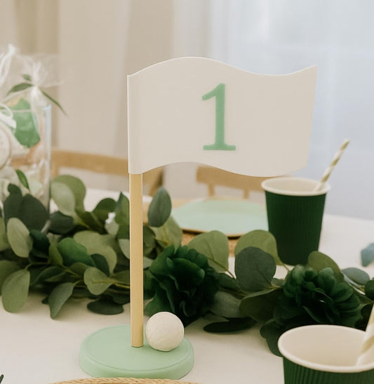 Hole In One Centerpiece - 3D Printed Centerpiece - Golf Theme Birthday - Hole In One - Hole In One Birthday Decor - Party Decor- Golf party