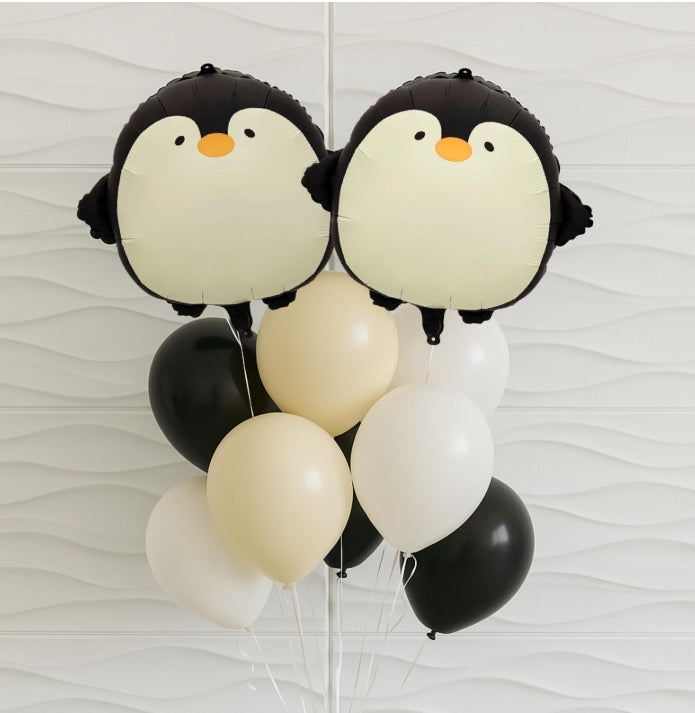 Penguin 10 Pack balloons - Animal Party Balloon - Birthday Party Decor - Boys Birthday Party -Woodland Animals - Kids Birthday Party