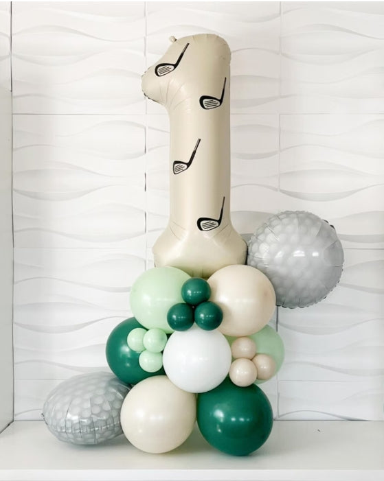 Hole In One Birthday Balloons - Hole In One - Hole In One Birthday - Golf Birthday Balloons - Golf Party - Four Birthday Party - Golf Tower