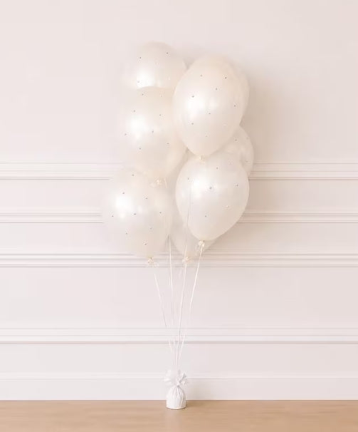 Pearl Balloons - Bridal Shower Balloons - Wedding Balloons - Baby shower Balloons- 10 Pack Of Balloons - Pearl Party Decor - Pear color