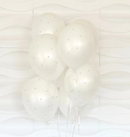 Pearl Balloons - Bridal Shower Balloons - Wedding Balloons - Baby shower Balloons- 10 Pack Of Balloons - Pearl Party Decor - Pear color