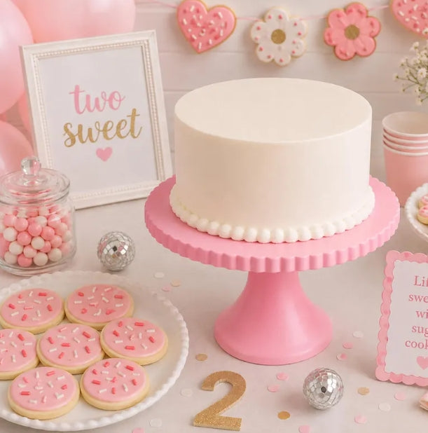 Cake Stand - 3D Printed Cake Stand - Cake Decoration - Party Decorations - Cake Tray - Birthday Decorations- Modern Dessert Pedestal