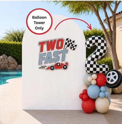 TWO Fast Theme l Two fast DIY Balloons Kit l Growing Two Fast Birthday Theme l 1st Lap l Car Theme Birthday l Balloon Garland - First Lap